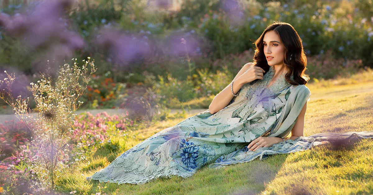 M.PRINTS | 3 PIECE | PRINTED LAWN SUIT | MPT-2502-B